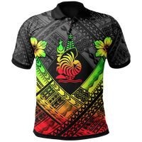 New Caledonia Polynesian Polo Shirt Polynesian Reggae Seal Camisole Hibiscus Style Unisex Reggae - Polynesian Pride