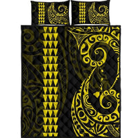 Hawaii Polynesian Quilt Bed Set Yellow Yellow - Polynesian Pride