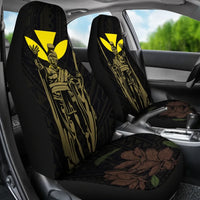 Polynesian Pride Car Accessory - Hawaii King Kanaka Polynesian Car Seat Covers - Grey - LH Style - Polynesian Pride
