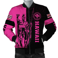 Polynesian Pride Jacket - Hawaii King Polynesian Bomber Jacket - Lawla Style Pink - Polynesian Pride