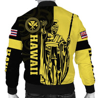 Polynesian Pride Jacket - Hawaii King Polynesian Bomber Jacket - Lawla Style Yellow - Polynesian Pride