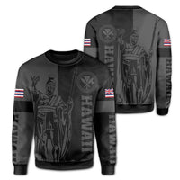 Polynesian Pride Shirt - Hawaii King Polynesian Sweatshirt - Lawla Style Gray - Polynesian Pride