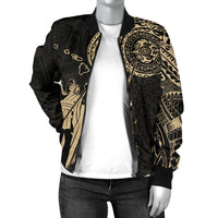 Polynesian Pride Jacket - Bomber Jacket Hawaii King Kanaka Maoli - Tattoo Style - Polynesian Pride
