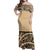 NE Maori Dress - Polynesian Maori Off Shoulder Long Dress Long Dress Gold - Polynesian Pride