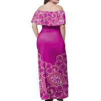 Polynesian Pride Dress - Paisley Hibiscus Off Shoulder Long Dress - Polynesian Pride