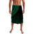 Polynesian Pride Clothing Polynesian Green Gradient Lavalava Black - Polynesian Pride LLC