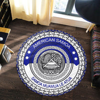 Polynesian Pride Home Set - Seal Of American Samoa Round Carpet - Polynesian Pride