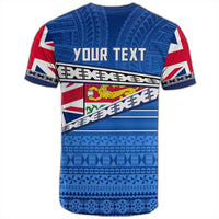 Polynesian Pride T Shirt Personalize Fiji T Shirt Flag Tapa Pattern Stronic Style - Polynesian Pride