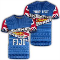 Polynesian Pride T Shirt Personalize Fiji T Shirt Flag Tapa Pattern Stronic Style Unisex Red - Polynesian Pride