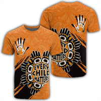 Polynesian Pride Orange Shirt Day T Shirt Every Child Matters Handprints T Shirt - Polynesian Pride
