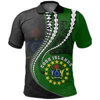 Polynesian Pride Apparel Cook Island Polo Shirt Kanaloa Tatau Gen CK Unisex Green - Polynesian Pride