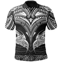 Polynesian Pride Apparel New Zealand Polo Shirt The Mana Maori Unisex White - Polynesian Pride