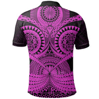 Polynesian Pride Apparel Polynesian Tattoo Polo Shirt Purple 2 - Polynesian Pride