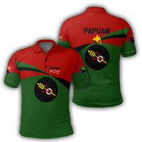 Polynesian Pride Apparel Chimbu Polo Shirt PNG Flag Style - Polynesian Pride