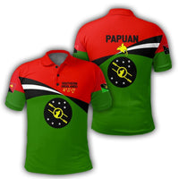 Polynesian Pride Apparel Southern Highlands Polo Shirt PNG Flag Style - Polynesian Pride