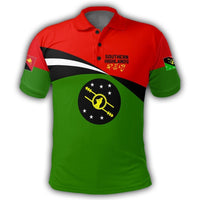 Polynesian Pride Apparel Southern Highlands Polo Shirt PNG Flag Style Unisex Green - Polynesian Pride
