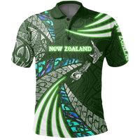 Polynesian Pride Apparel Maori New Zealand Polo Shirt Silver Fern Sport Style Green Unisex Green - Polynesian Pride