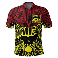 Polynesian Pride Apparel Polo Shirt Maohi Lives Matter Polo Shirt Unisex Red - Polynesian Pride