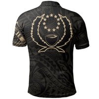 Polynesian Pride Apparel Pohnpei Polo Shirt Pohnpei Flag Polynesian Tattoo - Polynesian Pride