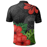 Polynesian Pride Apparel Hawaii Polo Shirt Hawaii Polynesian Hibiscus Polo Shirt - Polynesian Pride