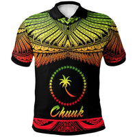Polynesian Pride Apparel Chuuk Polo Shirt Polynesian Tattoo Reggae Version Unisex Reggae - Polynesian Pride