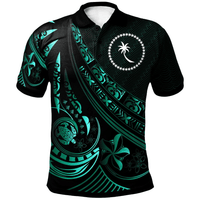 Polynesian Pride Apparel Chuuk Polo Shirt The Flow Of The Ocean Green Unisex Green - Polynesian Pride