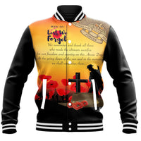 Polynesian Pride Clothing - Anzac Day We Shall Remember Them Baseball Jacket - Polynesian Pride