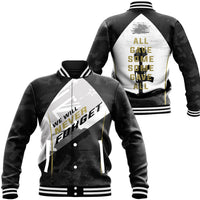Polynesian Pride Clothing - Anzac Day We Will Never Forget Baseball Jacket Unisex Black - Polynesian Pride