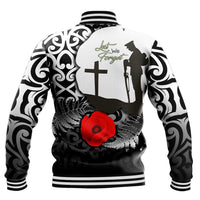 Polynesian Pride Clothing - Anzac Day Poppy Remembrance Baseball Jacket - Polynesian Pride