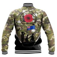 Polynesian Pride Clothing - Anzac Day Their Name Liveth For Evermore Baseball Jacket - Polynesian Pride