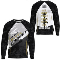 Polynesian Pride Clothing - (Custom) Anzac Day We Will Never Forget.Sweatshirt Unisex Black - Polynesian Pride