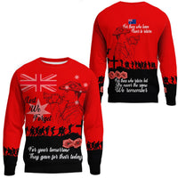 Polynesian Pride Clothing - Lest We Forget For Those Who Leave Never To Return.Sweatshirt Unisex Black - Polynesian Pride