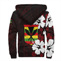 Polynesian Pride Hoodie - Hawaii Kanaka Hibiscus Style Sherpa Hoodie LT10 - Polynesian Pride