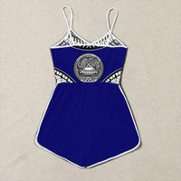 Polynesian Pride Clothing - American Samoa Tattoo Chief Womens Romper LT10 - Polynesian Pride