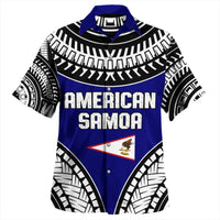 Polynesian Pride Hawaiian Shirt - American Samoa Tattoo Chief Hawaiian Shirt LT10 Unisex Blue - Polynesian Pride