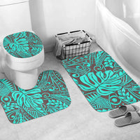 Polynesian Home Set - Teal Polynesian Tropical Leaf Bathroom Set LT10 - Polynesian Pride