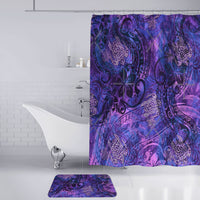 Polynesian Home Set - Polynesian Painted Purples Tribal Bathroom Set LT10 - Polynesian Pride