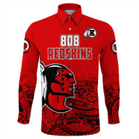 Polynesian Pride Shirt - Personalized 808 Kahuku Long Sleeve Button Shirt LT10 - Polynesian Pride