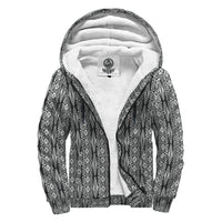 Hawaii Pattern Sherpa Hoodie White - Polynesian Pride