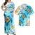 Hawaii Beach Matching Dress and Hawaiian Shirt Turtle Plumeria Brian Style RLT14 - Polynesian Pride