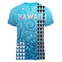 Hawaii Tribal Kakau Women V Neck T Shirt LT9 - Polynesian Pride