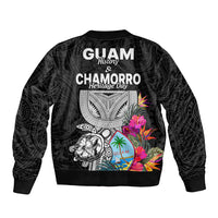 Guam Tribal Latte Stone Tropical Bomber Jacket LT9 - Polynesian Pride