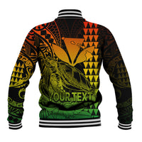 (Custom Personalised) Kakau Polynesian Tribal Hawaiian Turtle with Kanaka Maoli Reggae Baseball Jacket LT9 - Polynesian Pride