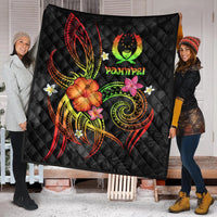 Pohnpei Polynesian Premium Quilt - Legend of Pohnpei (Reggae) - Polynesian Pride