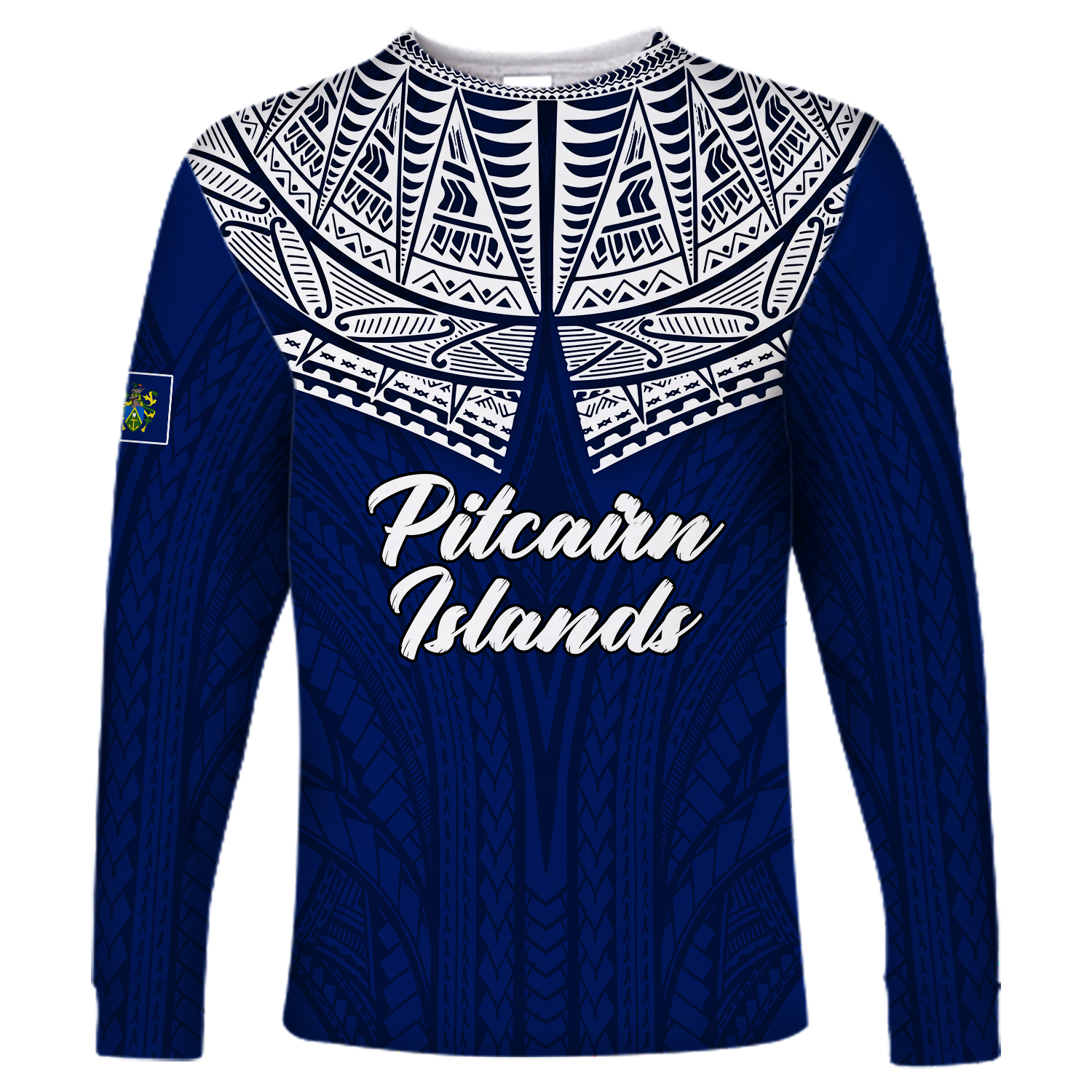 Pitcairn Islands Pride Long Sleeve - LT12 Unisex Blue - Polynesian Pride