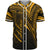 Tokelau Baseball Shirt - Gold Color Cross Style Unisex Black - Polynesian Pride