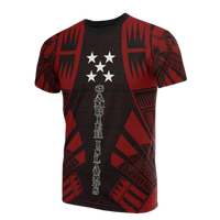 Gambier Islands T Shirt National Flag Polynesian Tattoo Red Style Unisex Red - Polynesian Pride