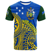 Solomon Islands Independence Anniversary 44th Years T Shirt LT12 Unisex Blue - Polynesian Pride