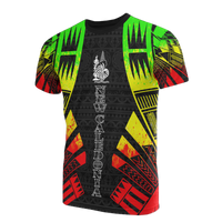 New Caledonia T Shirt New Caledonia Coat Of Arms Polynesian Tattoo Reggae Style Unisex Reggae - Polynesian Pride