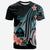 Guam T Shirt Turquoise Polynesian Hibiscus Pattern Style Unisex Art - Polynesian Pride